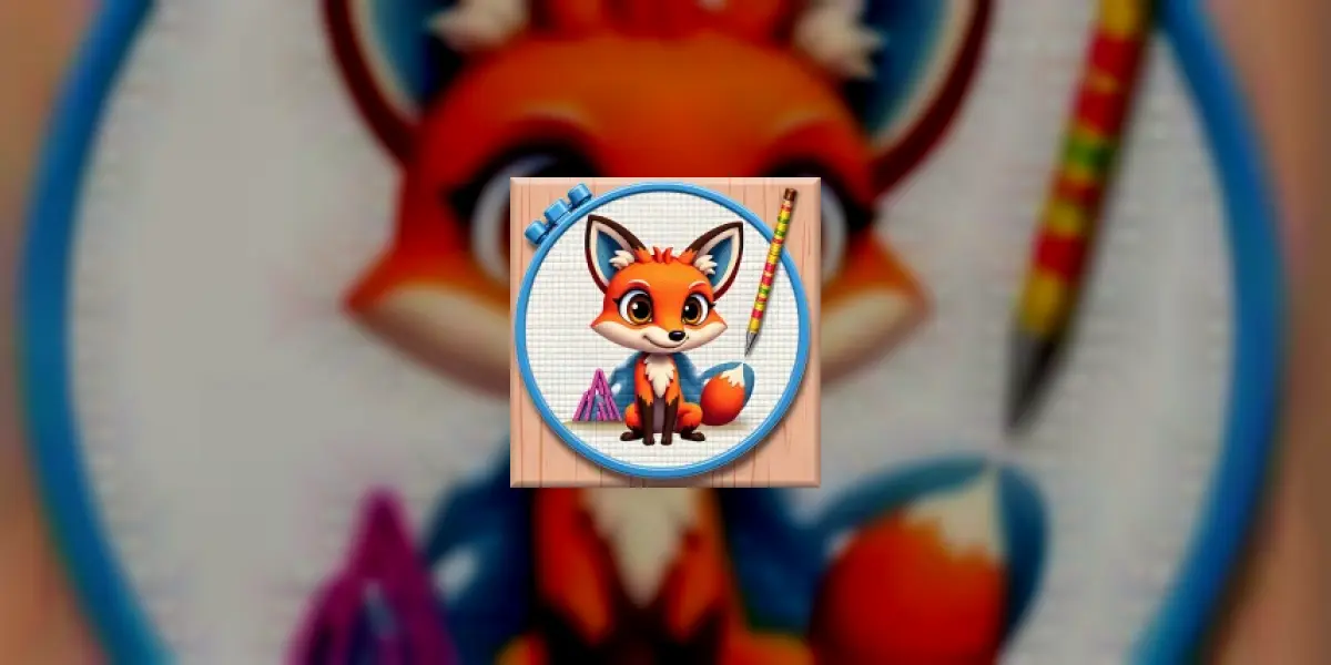 Cross Stitch Coloring Art